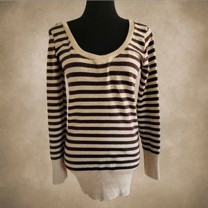 CENIT/ Striped Open Back Sweater